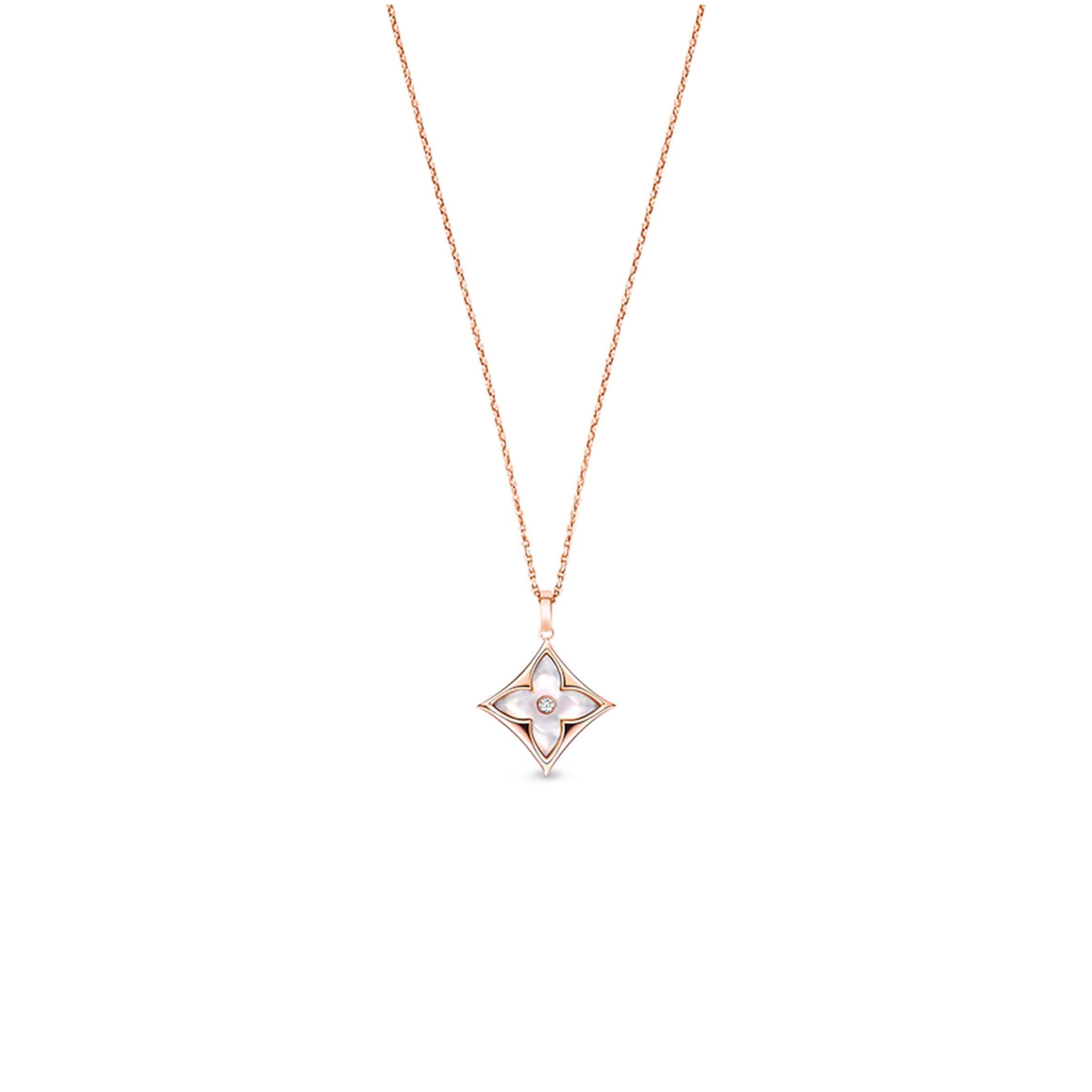 LOUIS VUITTON COLOUR BLOSSOM XL MEDALLION, PINK GOLD, WHITE MOTHER-OF-PEARL AND DIAMOND Q93896